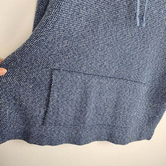 Pure Jill Heathered Blue Cowl Neck Sweater Cotton Blend Size M - Picture 14 of 16
